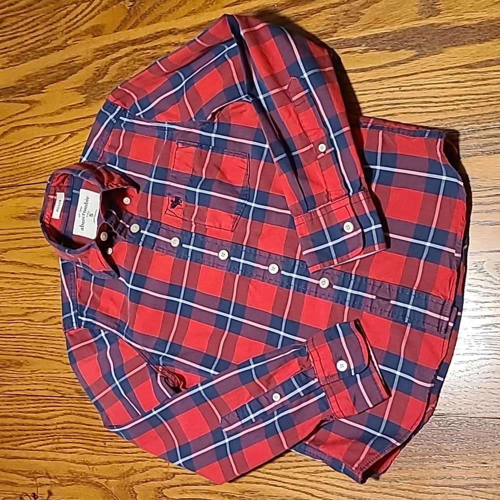 Abercrombie kids Plaid Long Sleeved Shirt
